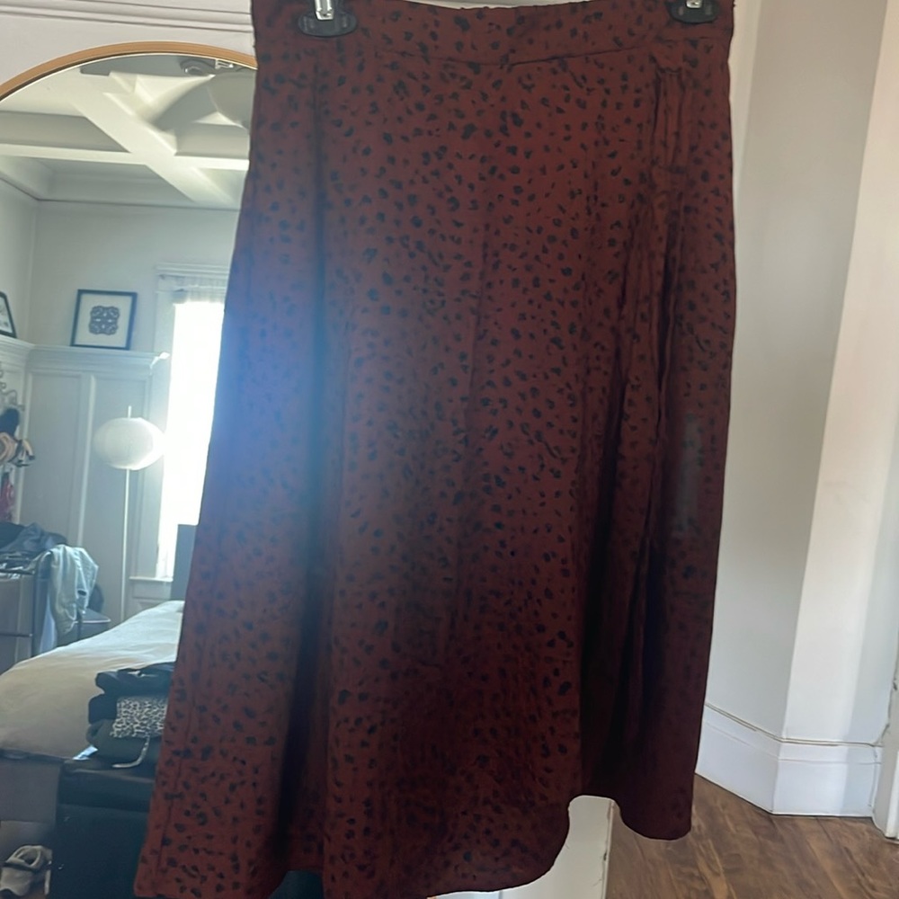 Le Lis Wrap Midi Skirt